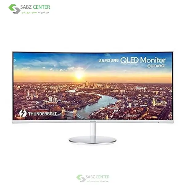 مانیتور سامسونگ LC34J791WTNXZA سایز 34 اینچ samsung C34J791 34 Inch 100Hz Free-Sync QLED Curved Monitor
