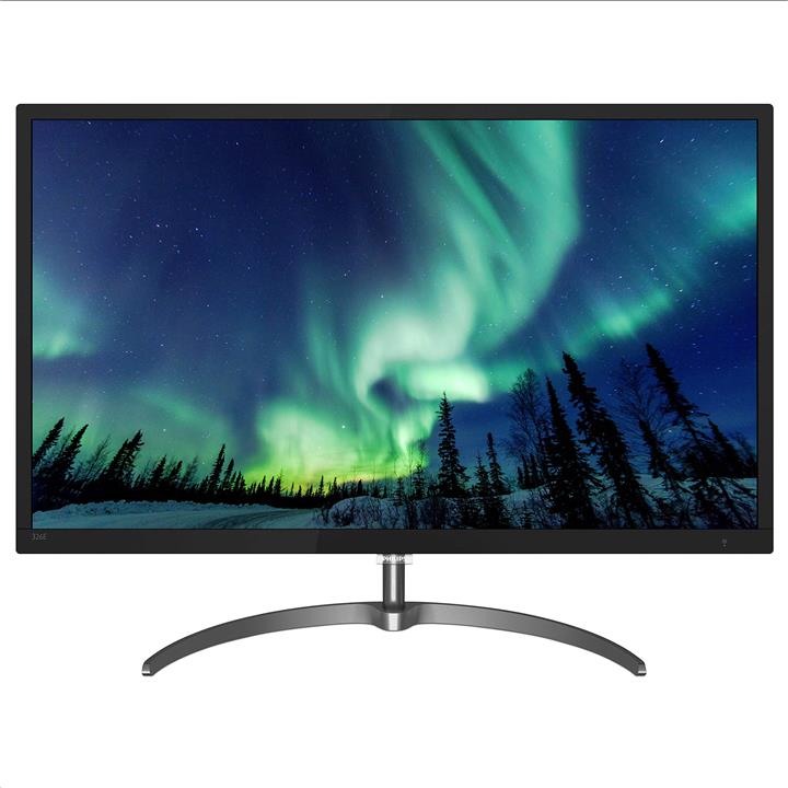 Philips 326E8FJSB 31.5" Monitor, 2K QHD 2560x1440 VA, 1 Billion+ Colors, UltraNarrow Borders, 5ms, FreeSync, HDMI/DisplayPort/DVI-D/VGA, Flicker-Free, LowBlue, Gunmetal