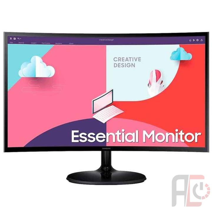 Monitor: Samsung Essential LS24C360 VA Curved