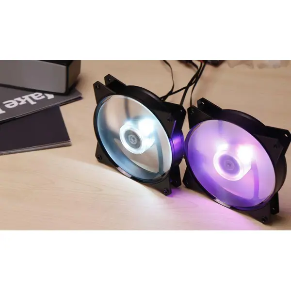 فن کیس کولرمستر مدل مستر فن ام اف 120 ال آر جی بی Cooler Master Masterfan LITE MF120L RGB Case Fan - 2