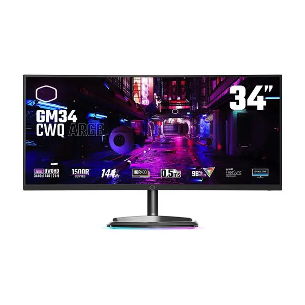 مانیتور 34 اینچی کولر مستر مدل GM34-CWQ ARGB - 4