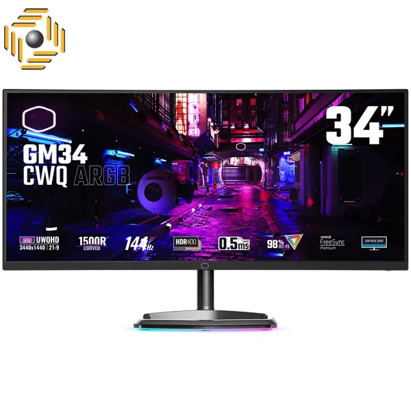 مانیتور 34 اینچی کولر مستر مدل GM34-CWQ ARGB