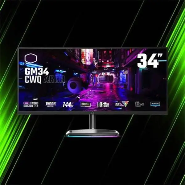 مانیتور 34 اینچی کولر مستر مدل GM34-CWQ ARGB - 2