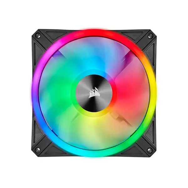 فن کیس Corsair مدل iCUE QL120 RGB Case Fan: Corsair QL120 RGB 1500RPM 120mm - 4