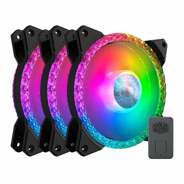 فن کیس کولر مستر MASTERFAN MF120 PRISMATIC بسته 3 عددی With Cooler Master FAN MF120 PRISMATIC 3IN1 - 5