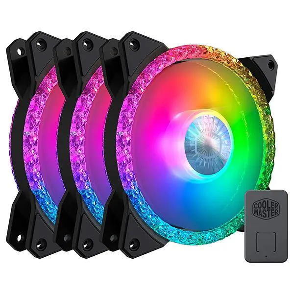 فن کیس کولر مستر MASTERFAN MF120 PRISMATIC بسته 3 عددی With Cooler Master FAN MF120 PRISMATIC 3IN1 - 3