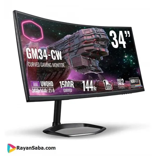 مانیتور گیمینگ کولر مستر Monitor Gaming Cooler Master GM34-CW CoolerMaster Monitor Gaming 34 GM34-CW - 5