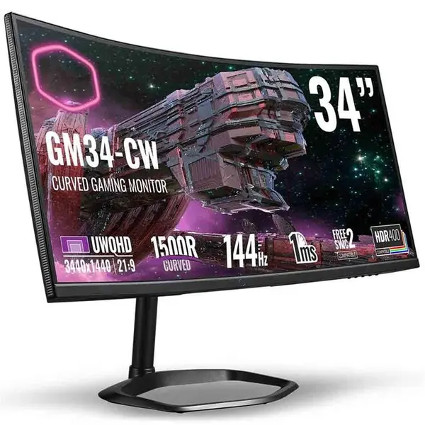 مانیتور گیمینگ کولر مستر Monitor Gaming Cooler Master GM34-CW CoolerMaster Monitor Gaming 34 GM34-CW - 2