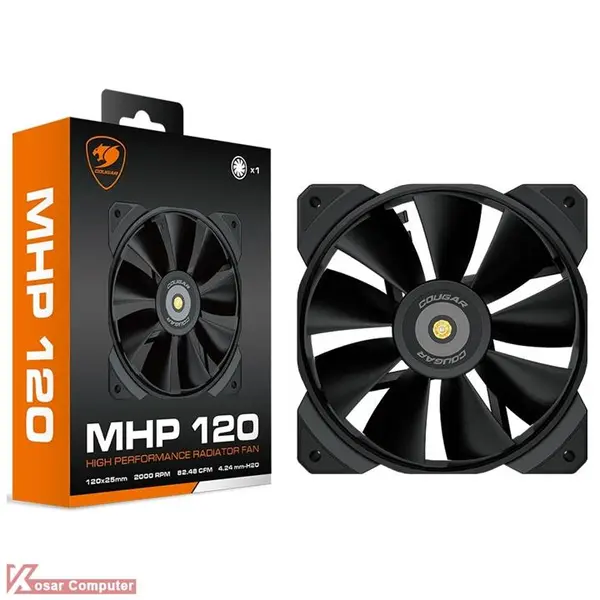 فن کیس کوگار 9 پره مدل MHP 120 Cougar MHP120 Black Case Fan