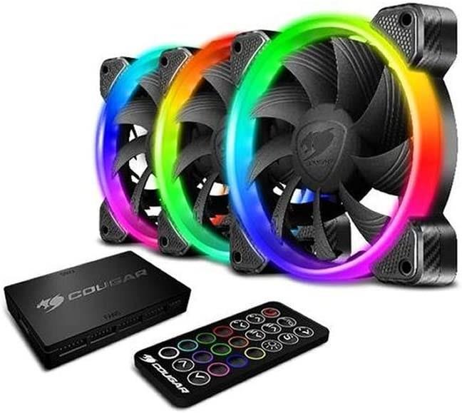 cougar fan case hpb rgb 3-fans