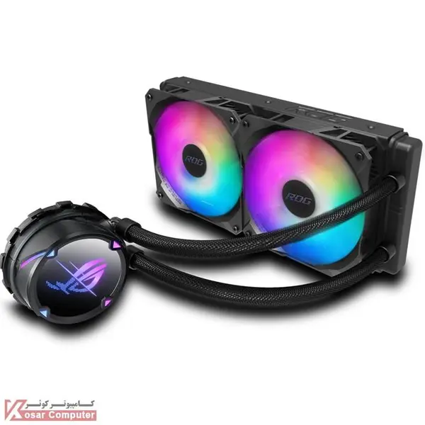 خنک کننده سی پی یو ایسوس رُگ استریکس ال سی 240 آر جی بی CPU Cooler: Asus ROG Strix LC 240 RGB