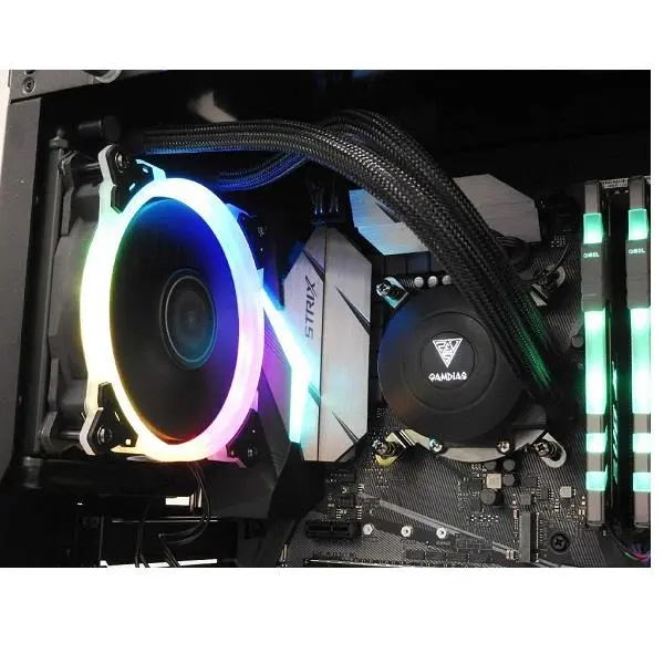 خنک کننده پردازنده گیم دیاس مدل Chione E1-120 GamDias Chione E1-120 RGB CPU Liquid Cooler