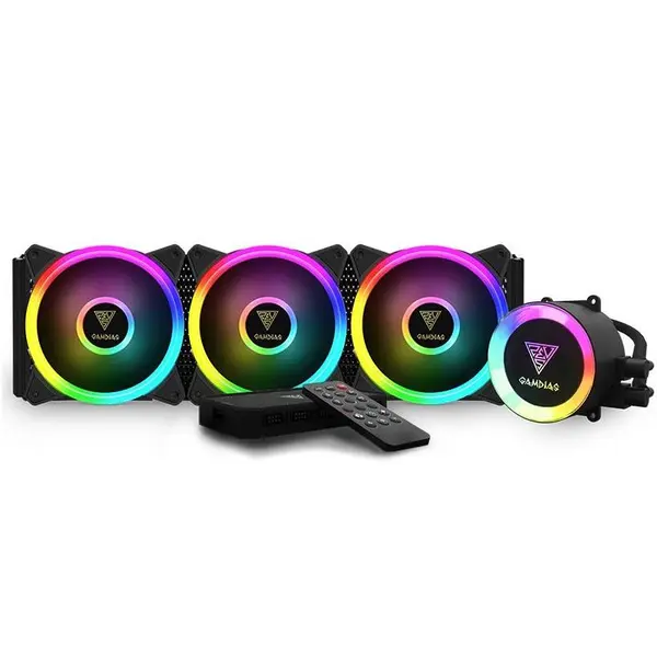 فن خنک کننده سی پی یو گیمدیاس مدل CHIONE P2-360R GamDias CHIONE P2-360R RGB CPU Liquid Cooler