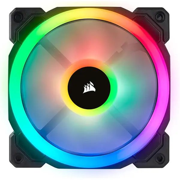 فن خنک کننده گیمینگ Corsair GAMING FAN LL120 RGB DUAL LOOP PWM Case Fan: Corsair LL120 PWM RGB 3 In 1 120mm