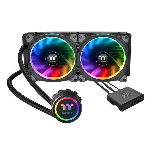 خنک کننده مایع پردازنده ترمالتیک مدل Floe Riing RGB 280 TT Premium Edition Thermaltake Floe Riing RGB 280 TT Premium Edition All-in-One Liquid CPU Cooler