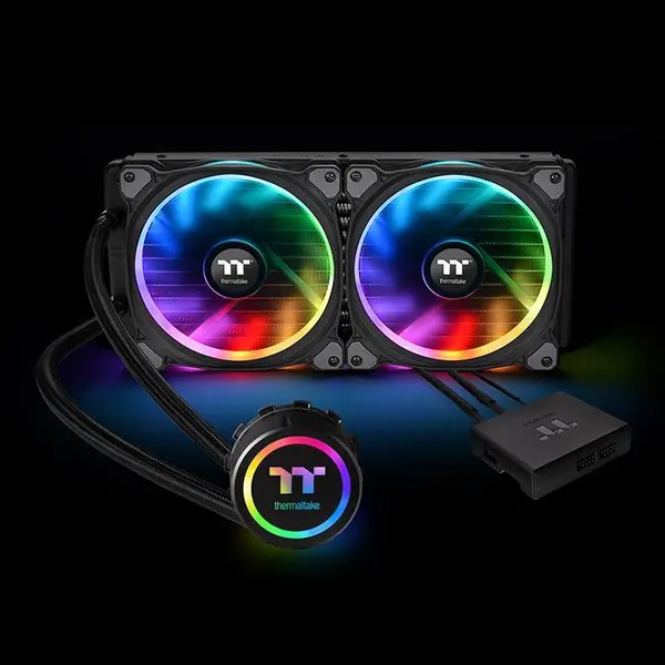 خنک کننده مایع پردازنده ترمالتیک مدل Floe Riing RGB 280 TT Premium Edition Thermaltake Floe Riing RGB 280 TT Premium Edition All-in-One Liquid CPU Cooler