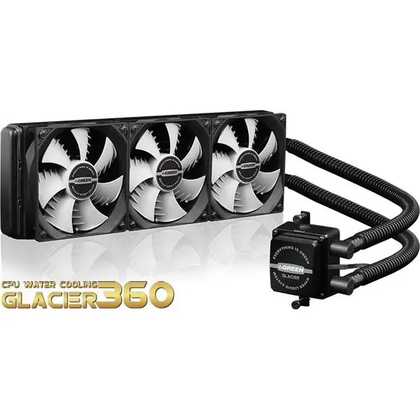 خنک کننده مایع گرین Green Glacier GLC360A CPU Cooler: Green Glacier GLC360-A