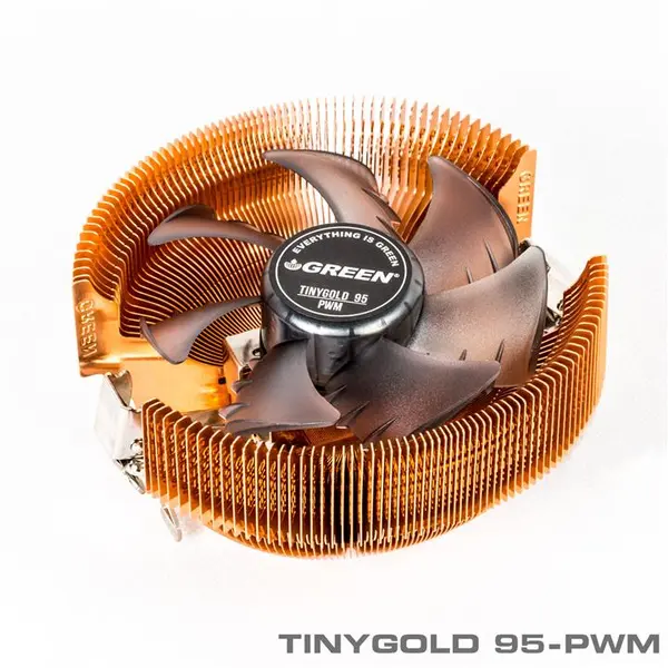 Green TinyGold-95 PWM CPU Cooler - 3