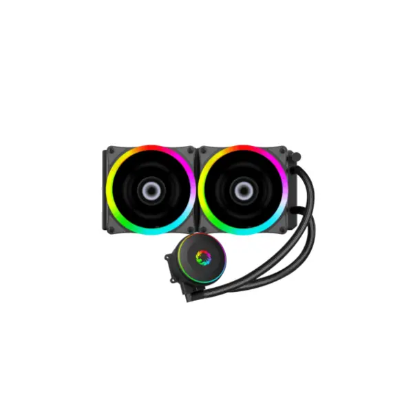 خنک کننده آبی پردازنده گیم مکس مدل Iceberg 240 Rainbow GameMax Iceberg 240 ARGB CPU Liquid Cooler