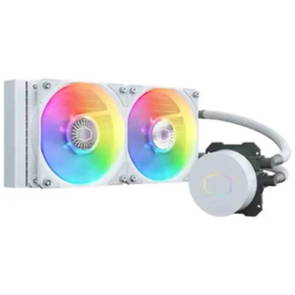 خنک کننده پردازنده کولر مستر مدل MASTERLIQUID ML240L ARGB WHITE EDITION V2 cooler master MASTERLIQUID ML240L ARGB WHITE EDITION V2 CPU Cooler - 5