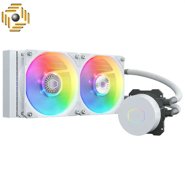 خنک کننده پردازنده کولر مستر مدل MASTERLIQUID ML240L ARGB WHITE EDITION V2 cooler master MASTERLIQUID ML240L ARGB WHITE EDITION V2 CPU Cooler