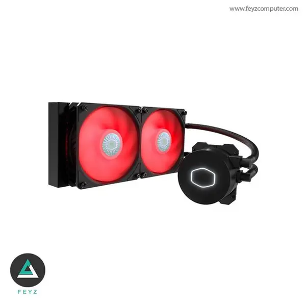 خنک کننده مایع پردازنده کولر مستر MasterLiquid ML240L RED V2 Cooler Master MasterLiquid ML240L RED V2 CPU Cooler - 3