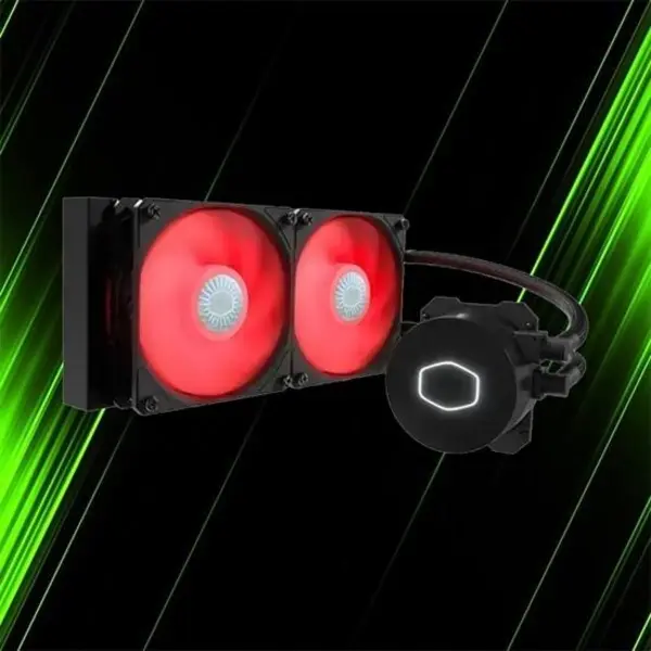 خنک کننده مایع پردازنده کولر مستر MasterLiquid ML240L RED V2 Cooler Master MasterLiquid ML240L RED V2 CPU Cooler - 5