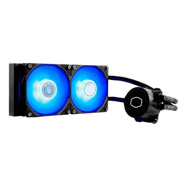 خنک کننده پردازنده کولر مستر مدل MASTERLIQUID ML240L V2 BLUE Cooler Master MasterLiquid ML240L BLUE V2 CPU Fan