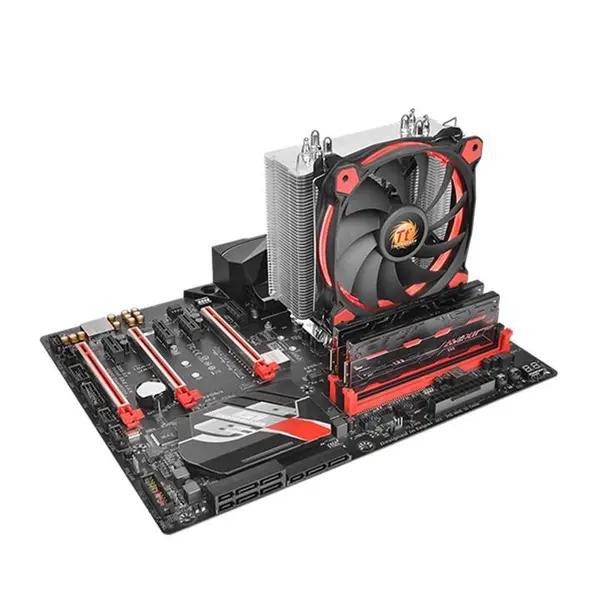 خنک کننده پردازنده ترمالتیک مدل Riing Silent 12 Red Thermaltake Riing Silent 12 Red CPU Air Cooler - 4