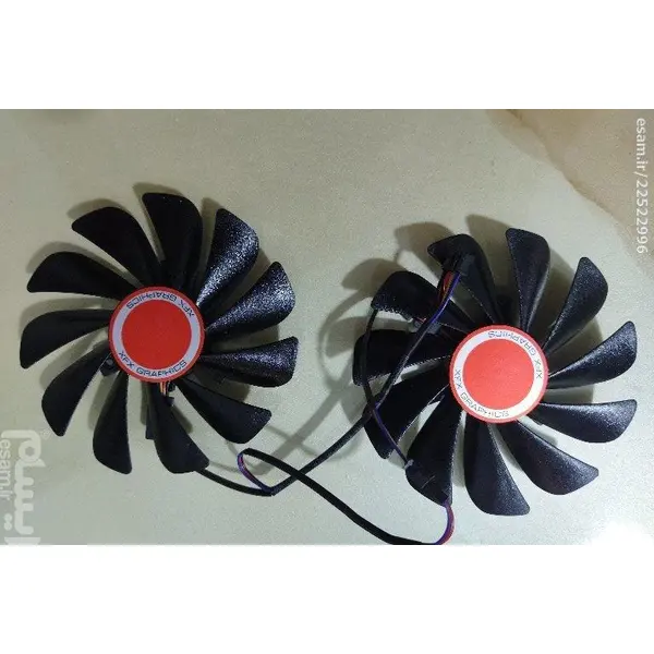 فن کارت گرافیک XFX RX 580 88MM PLD09210S12M And PLD09210S12HH Graphics Card For ASUS Strix GTX 1060 OC 1070 1070Ti 1080 1080Ti RX 480 580 VEGA 64 VEGA 56 Video Card Fan