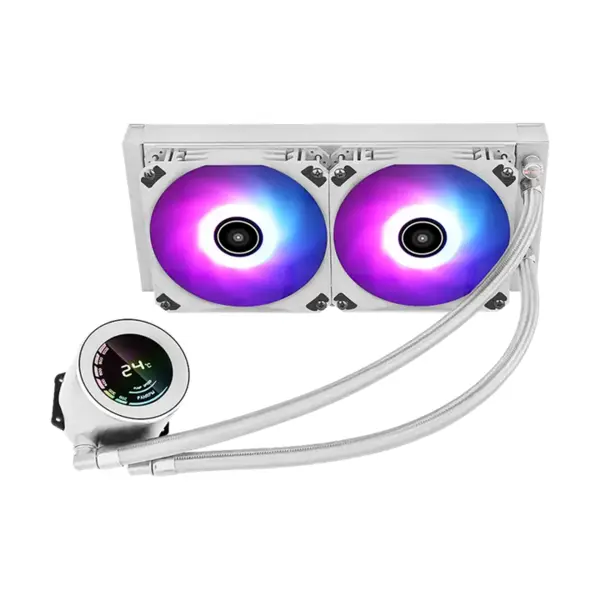 خنک کننده پردازنده اوست مدل AWEST GT-AVT240W ARGB Awest GT AVT240 White ARGB CPU Cooler