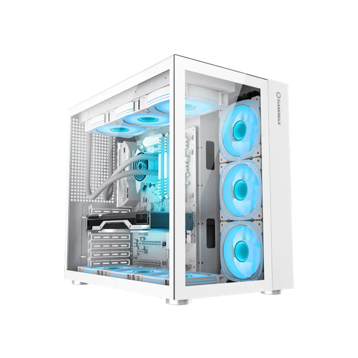 GameMax  Infinity Mid Tower White Gaming Computer Case