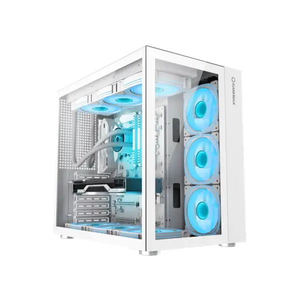 GameMax  Infinity Mid Tower White Gaming Computer Case