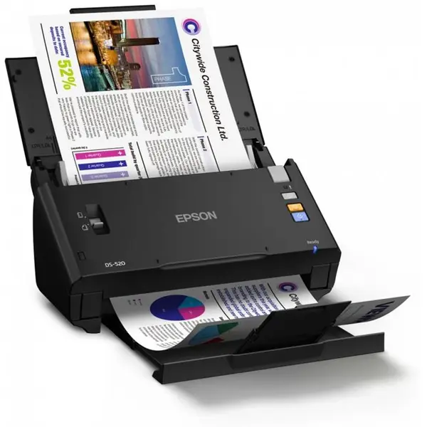 اسکنر اسناد اپسون مدل WorkForce DS-520 EPSON WorkForce DS-520 Color Document Scanner - 5