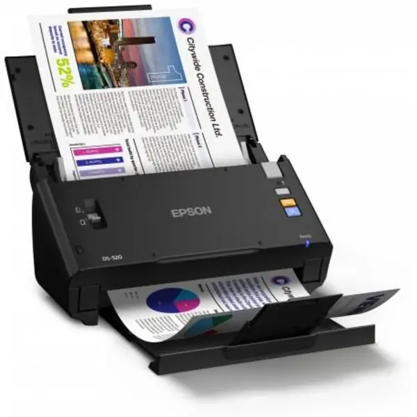 اسکنر اسناد اپسون مدل WorkForce DS-520 EPSON WorkForce DS-520 Color Document Scanner - 3