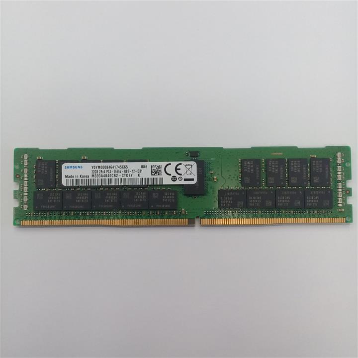 رم سرور2666 مگاهرتز CL19 DDR4 سامسونگ مدل M393A4K40CB2-CTD ظرفیت 32 گیگابایت