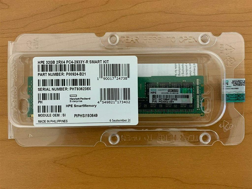 HPE 32GB - PC4-2933 - MEMORY - P00924-B21