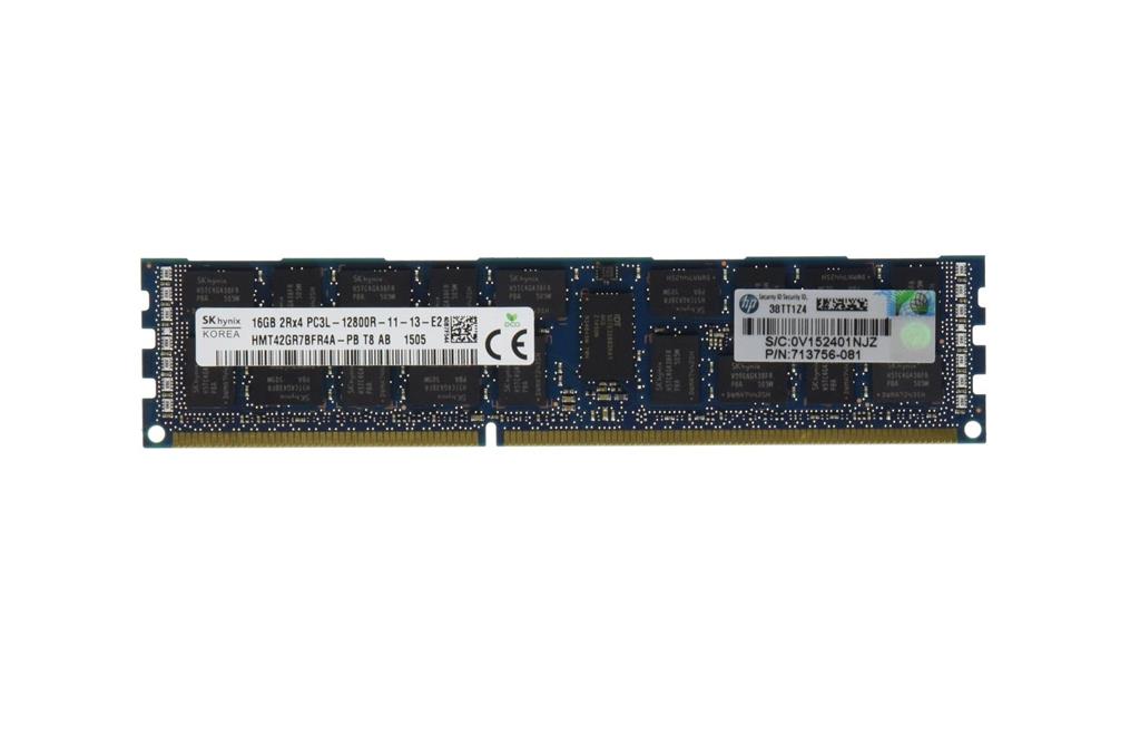 HP 713985-B21 PC3L-12800R 16GB 1600MHz CL11 Dual Rank RAM