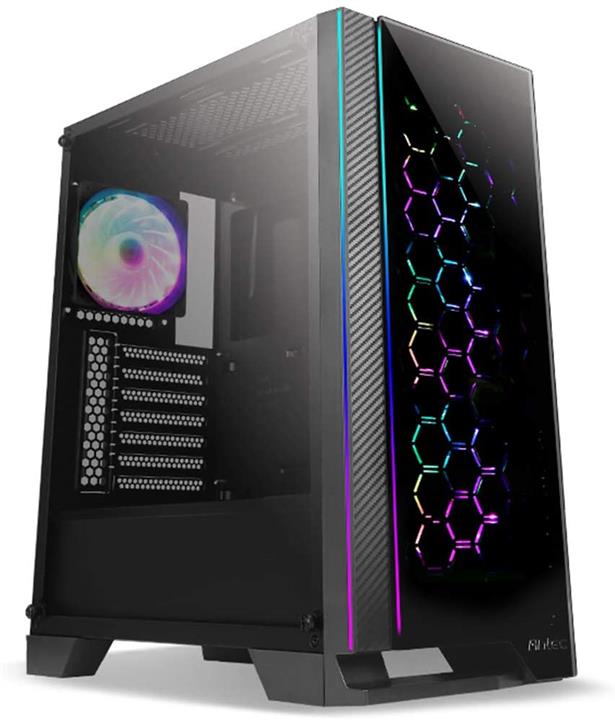 Antec NX Series NX600, Mid-Tower ATX Gaming Case, Tempered Glass Side Panel,Supports up to 6 Fans,1 X 120 mm ARGB Fan Included