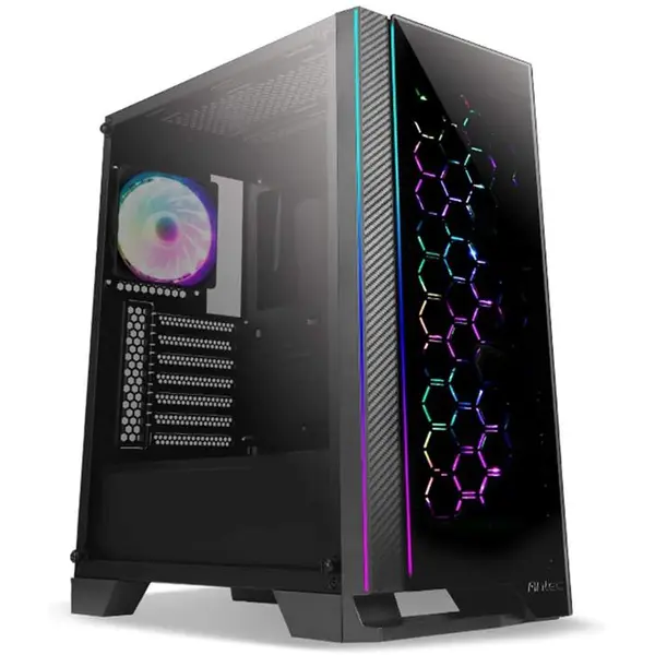 کیس آنتک مدل Antec NX Series NX600, Mid-Tower ATX Gaming Case, Tempered Glass Side Panel,Supports up to 6 Fans,1 X 120 mm ARGB Fan Included
