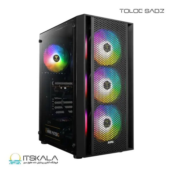 کیس کامپیوتر گیمدیاس مدل AURA GC2 GAMDIAS AURA GC2