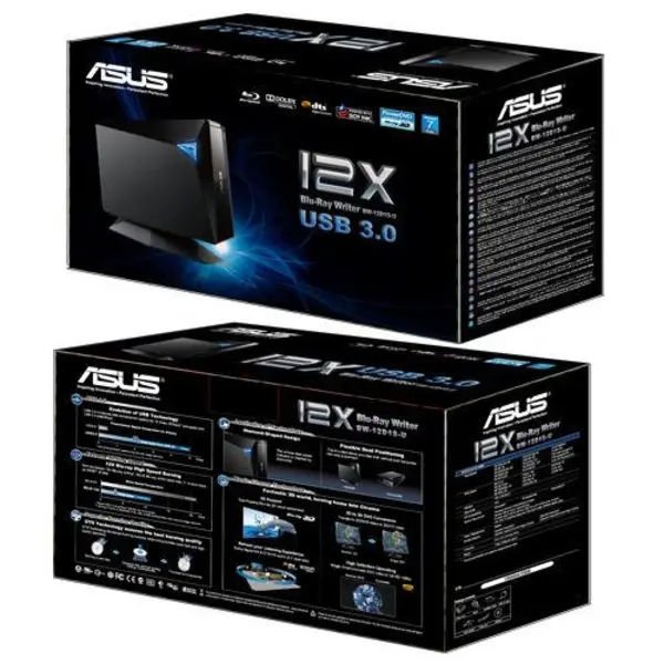 درایو Blu-ray اکسترنال ایسوس مدل BW-12D1S-U Asus BW-12D1S-U External Blu-ray Drive - 3