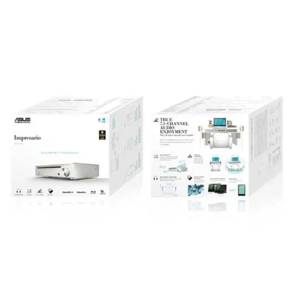 درایو Blu-Ray اکسترنال ایسوس مدل SBW-S1 PRO ASUS Impresario SBW-S1 PRO External Blu-Ray Drive - 2