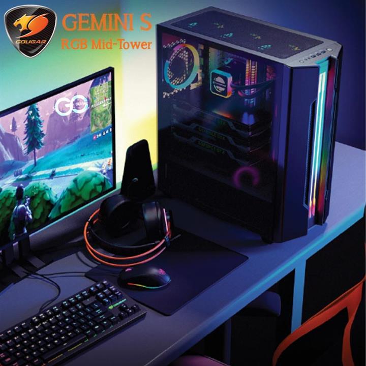 کیس کوگار Cougar Gemini S RGB Iron gray