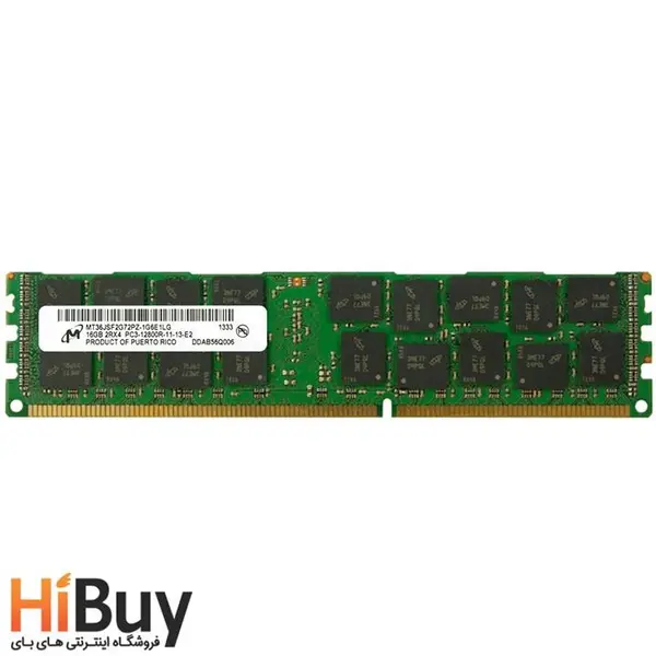 رم سرور ddr3 تک کاناله 12800 مگاهرتز میکرون مدل MT36JSF2G72PZ – 1G6E1LE ظرفیت 16 گیگابایت