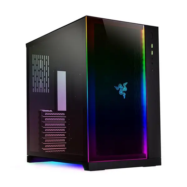 کیس Full Tower لیان لی Dual chamber PC-O11 Dynamic Designed by Razer مدل pc-o11-dynamic-razer-edition