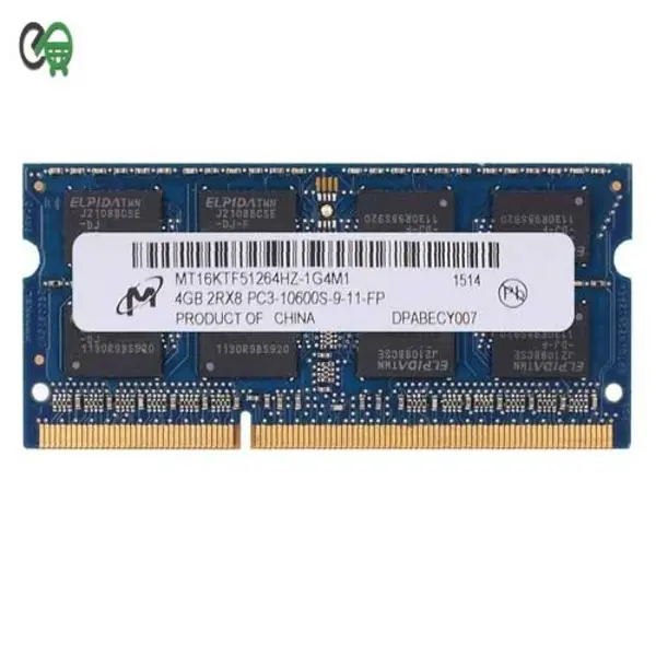Micron 4GB PC3-10600S SoDimm Notebook RAM Memory Module MT16JTF51264H-1G4M1