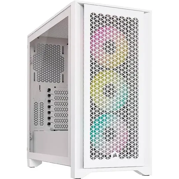 کیس کورسیر iCUE 4000D RGB Airflow White Case: Corsair iCUE 4000D RGB Airflow Mid Tower