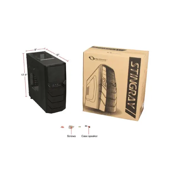 کیس ریدمکس مدل استینگ ری Raidmax Sting Ray ATX Mid Tower Computer Case - 2