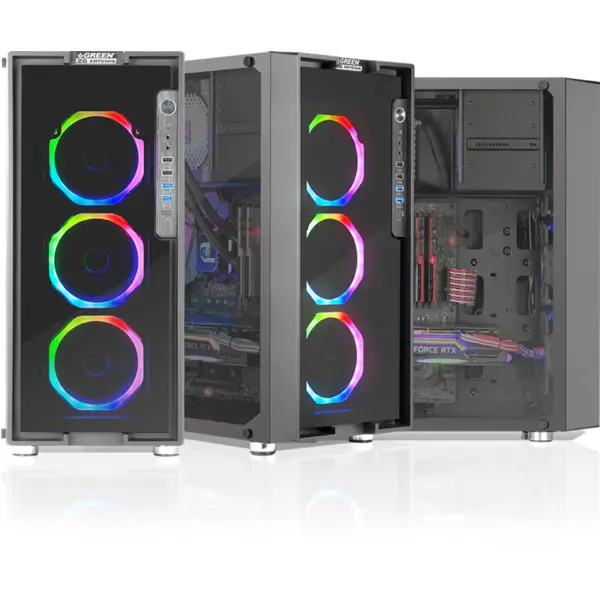 کیس کامپیوتر گرین Z6 ARTEMIS RGB Green Z6 ARTEMIS RGB Mid Tower Case - 2